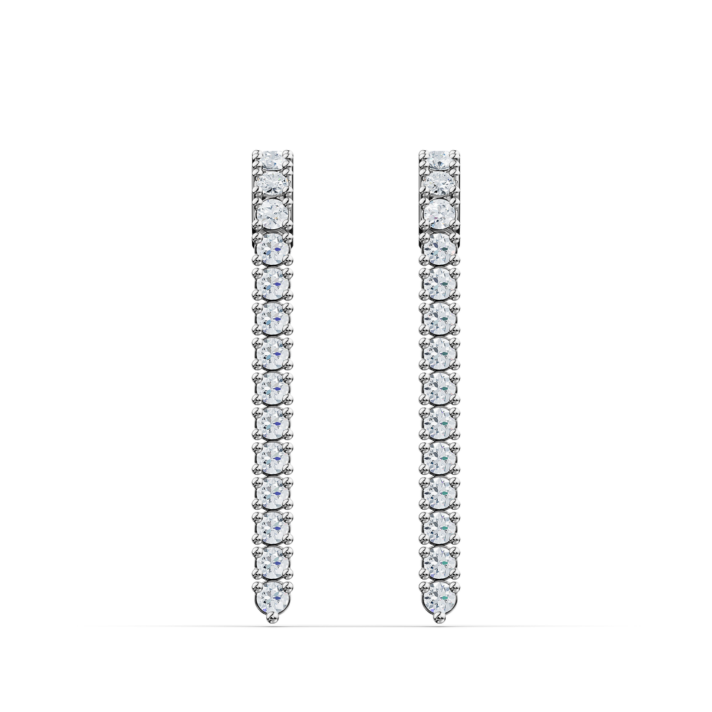 Tennis Infinita Earrings in 925 sterling silver, front view