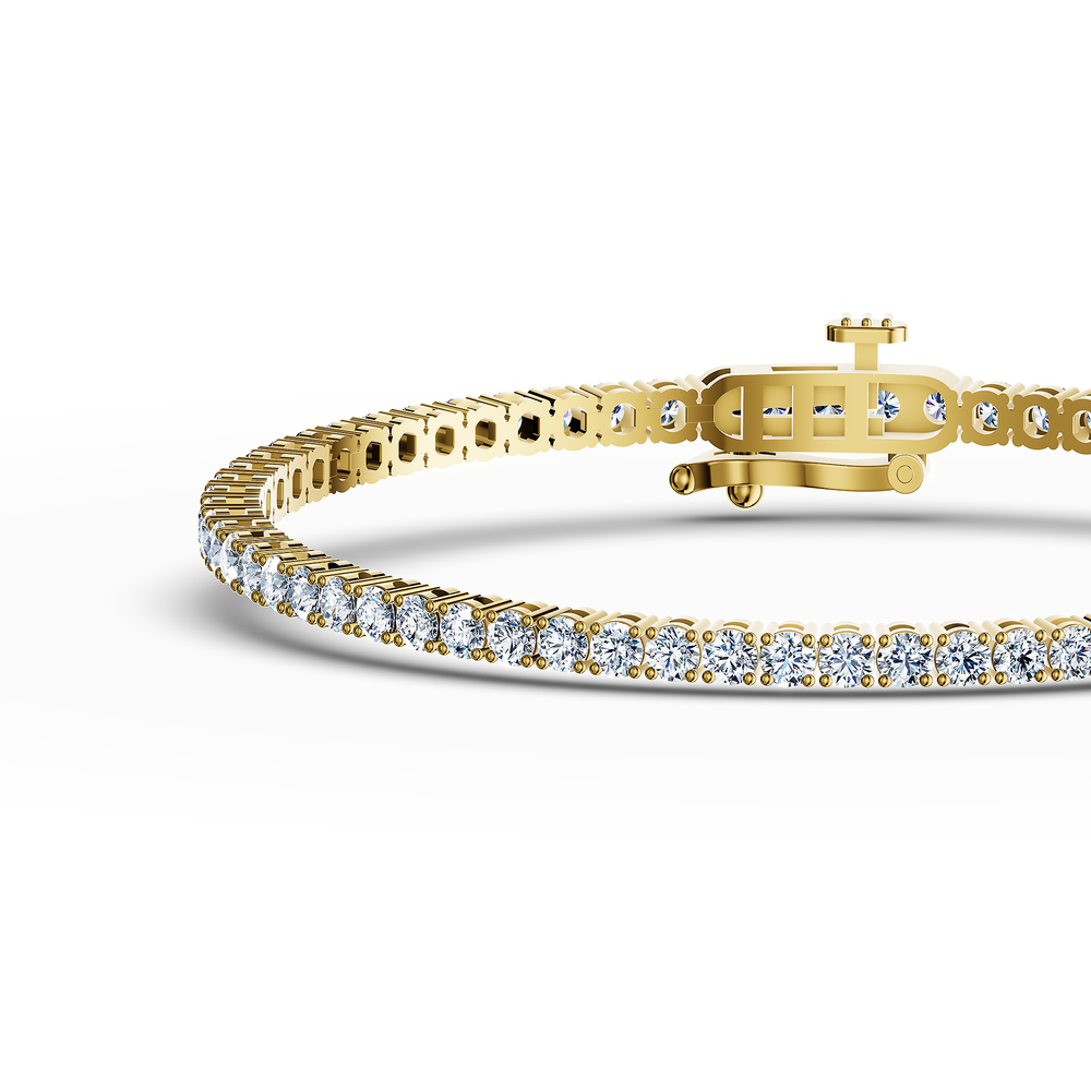 Tennis Lumina Bracelet in 18kt gold vermeil over 925 sterling silver, close-up