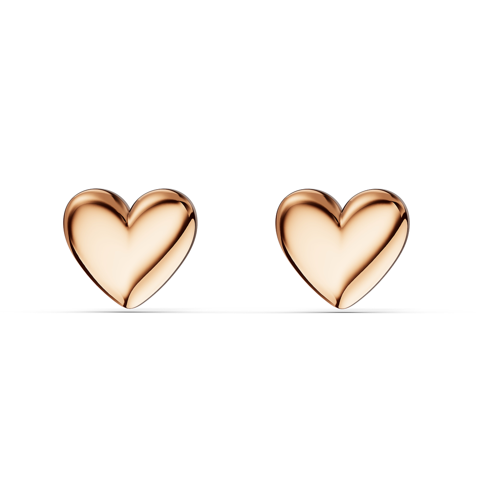 Basics Orta Earrings in 18kt rose gold vermeil over 925 sterling silver, front view