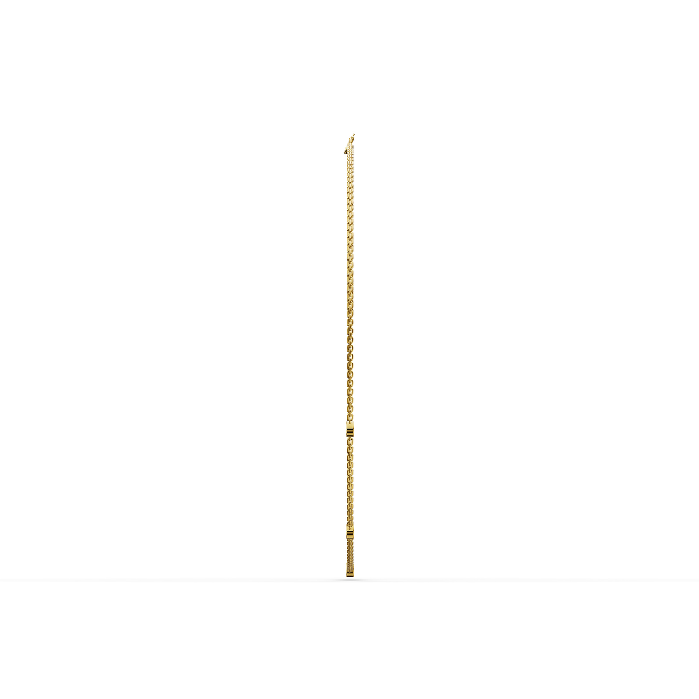 Basics Murano Chain in 18kt gold vermeil over 925 sterling silver, side view