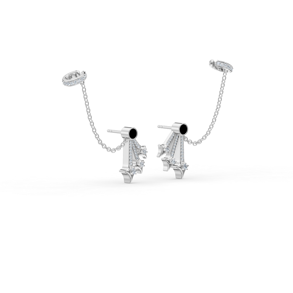 Orion Sirius Earrings in 925 sterling silver