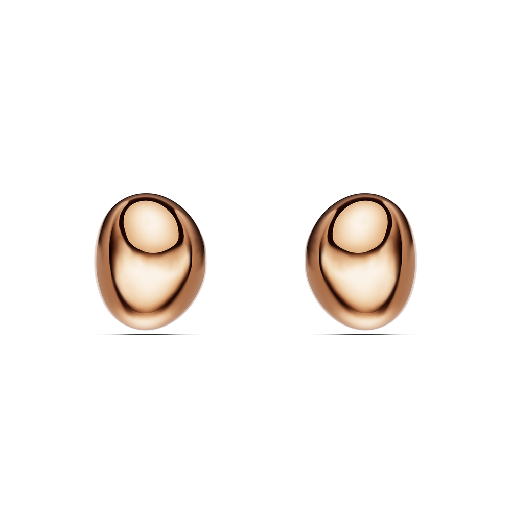 Basics Limone Earrings in 18kt rose gold vermeil over 925 sterling silver, front view