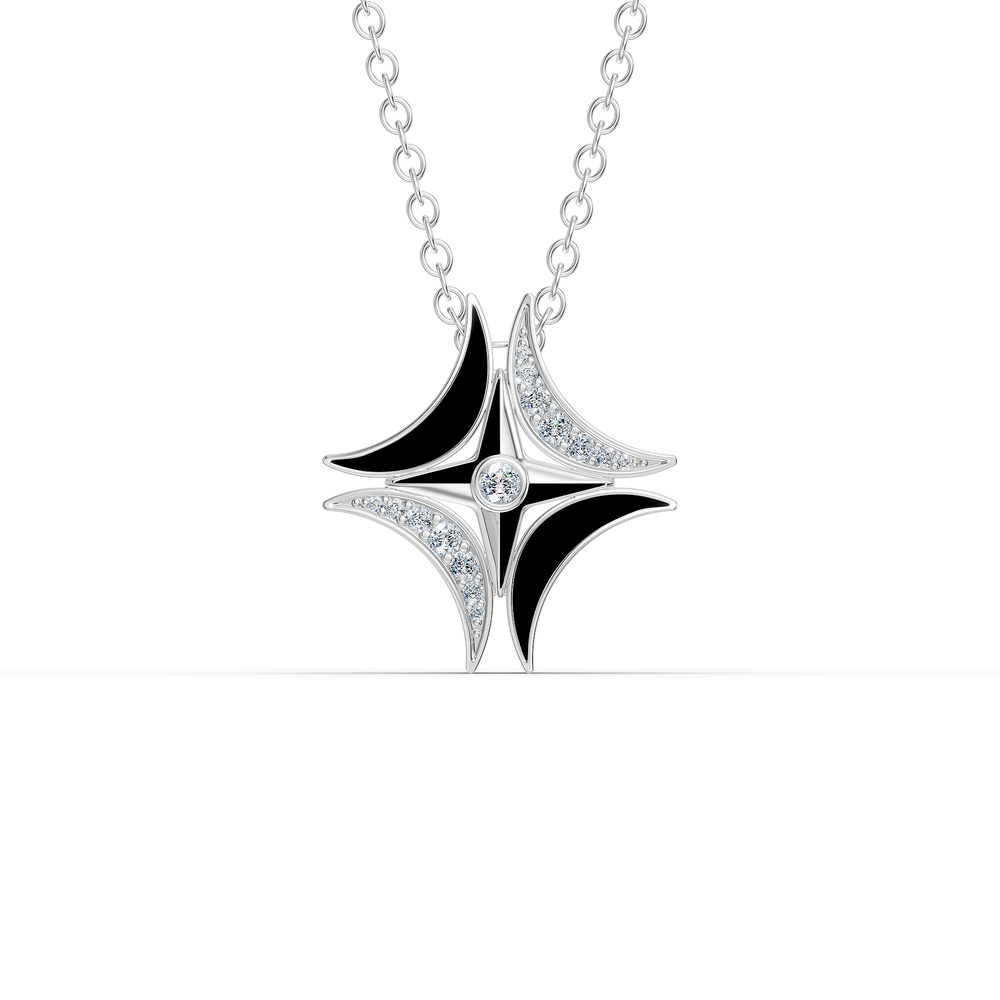Orion Altair Pendant in 925 sterling silver, top view