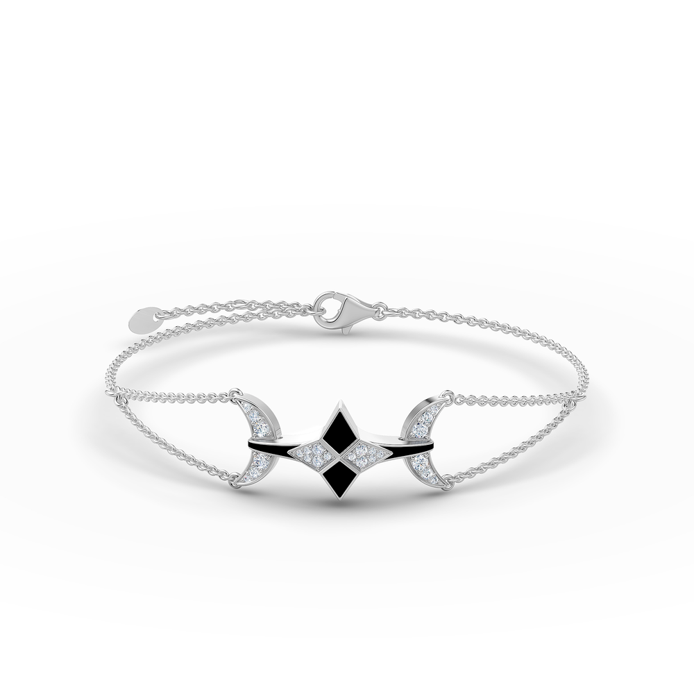 Orion Alnitak Bracelet in 925 sterling silver, top view