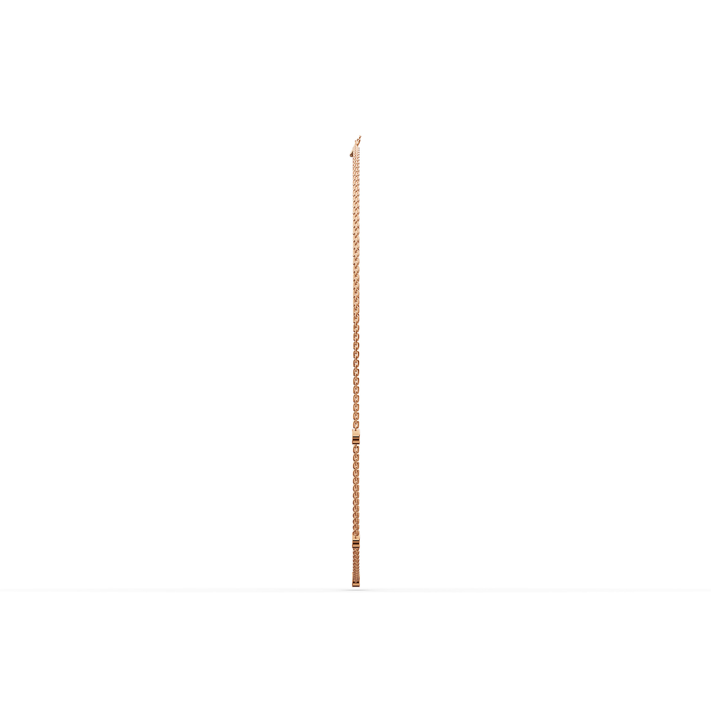 Basics Murano Chain in 18kt rose gold vermeil over 925 sterling silver, side view