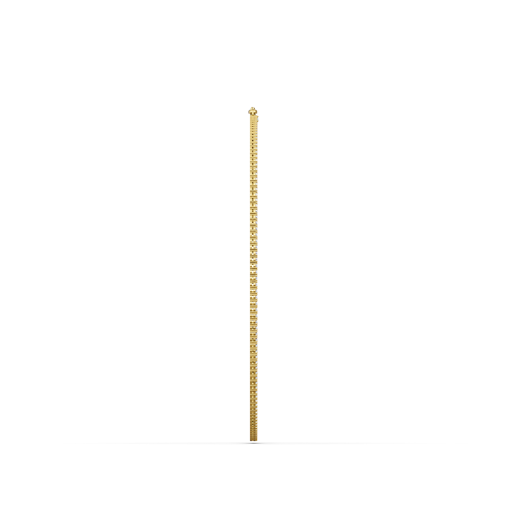 Tennis Lucente Necklace in 18kt gold vermeil over 925 sterling silver, side view
