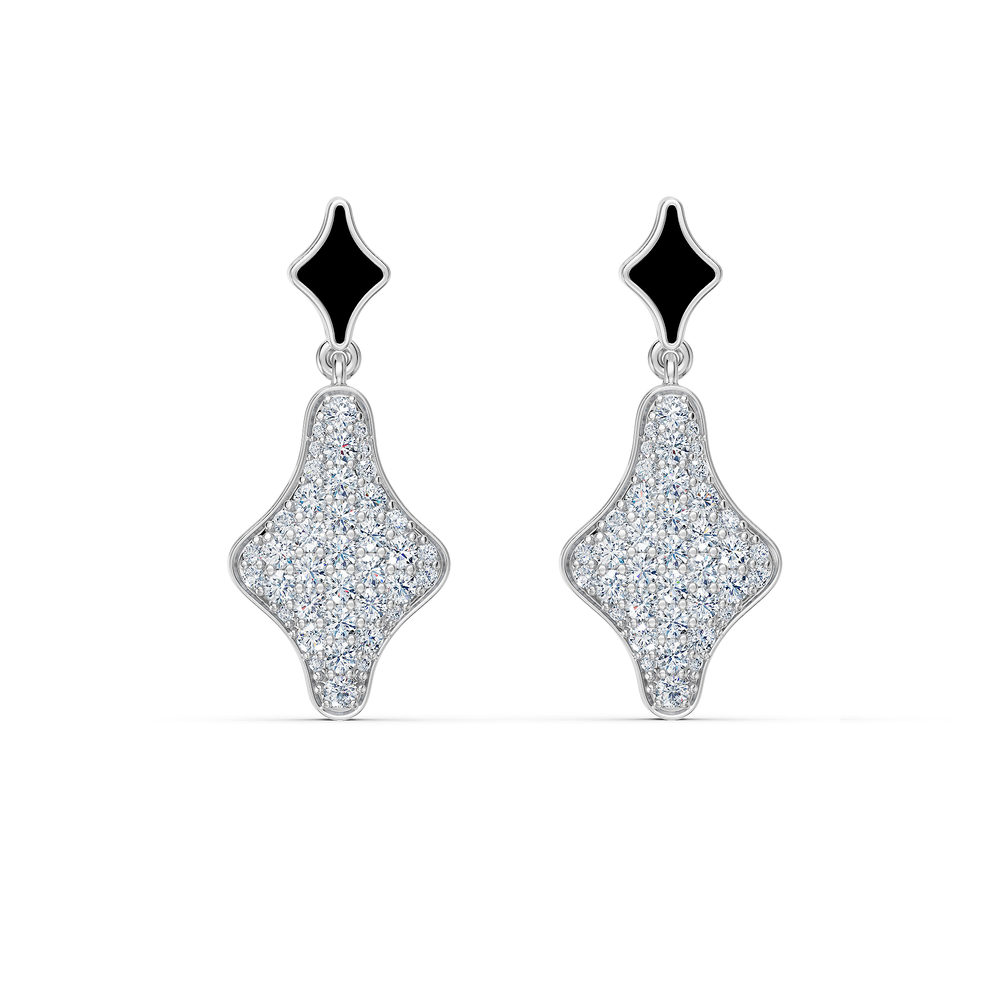 Orion Rigel Earrings in 925 sterling silver, top view