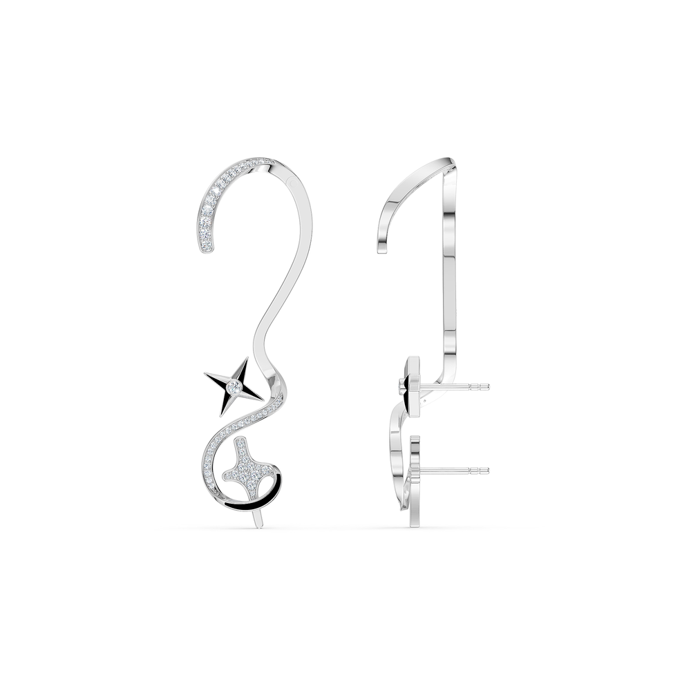 Orion Vega Earrings in 925 sterling silver, side view