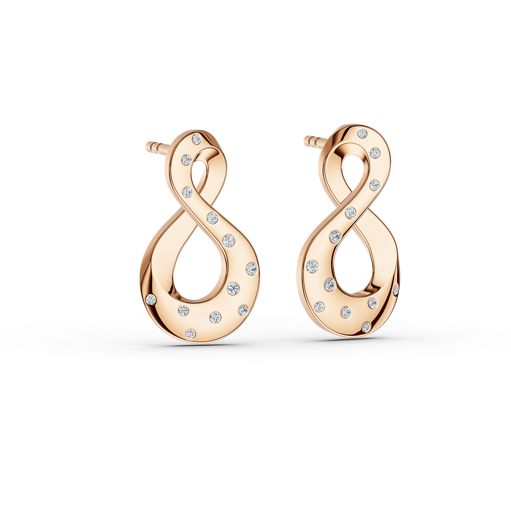 Helix Vortice Earrings in 18kt rose gold vermeil over 925 sterling silver