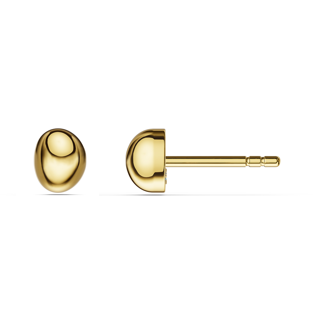 Basics Limone Earrings in 18kt gold vermeil over 925 sterling silver, side view