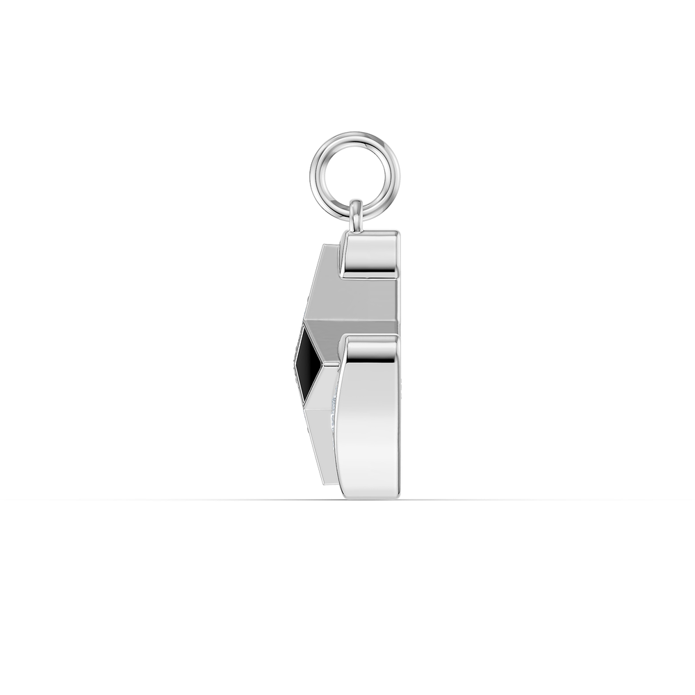 Orion Atlas Charm in 925 sterling silver, side view