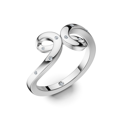 Helix Nodo Ring in 925 sterling silver