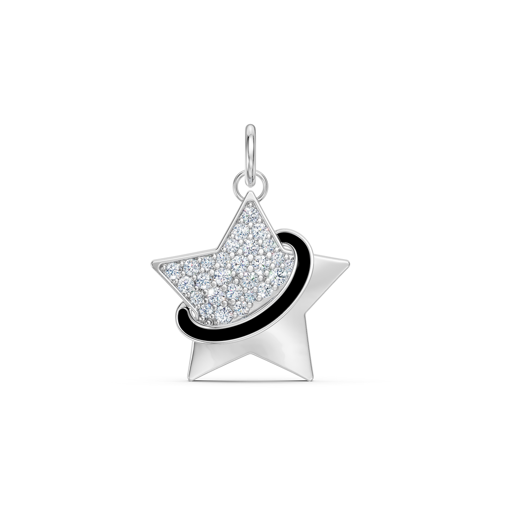 Orion Merope Charm in 925 sterling silver, front view