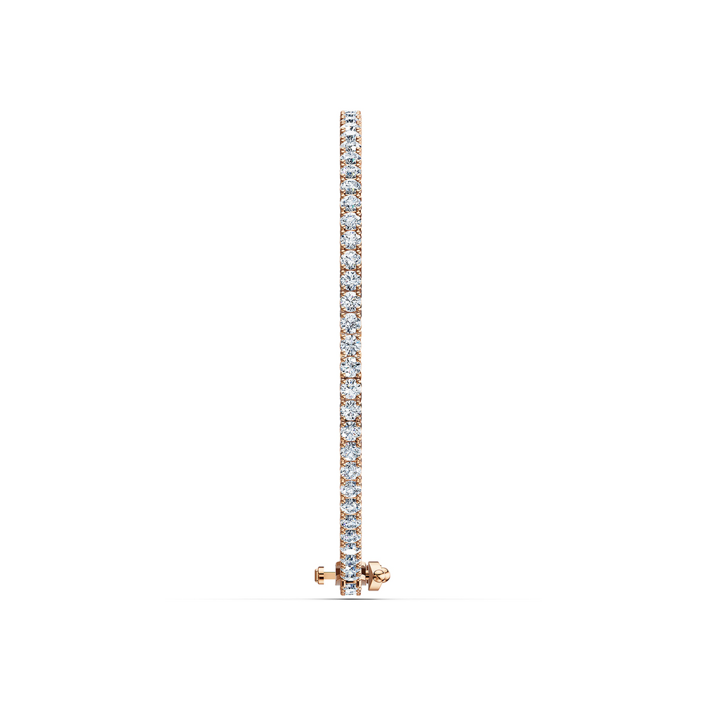 Tennis Lumina Bracelet in 18kt rose gold vermeil over 925 sterling silver, side view