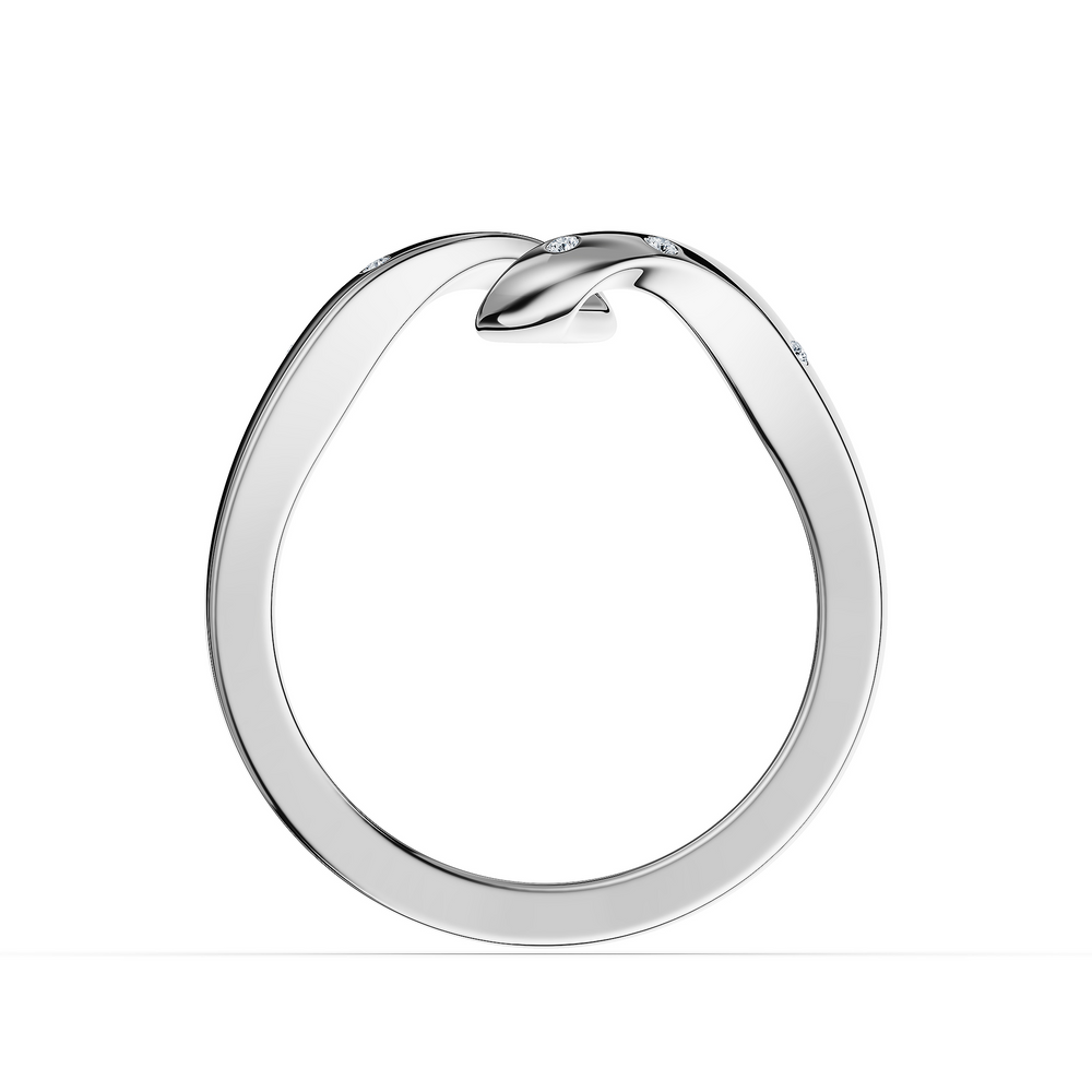 Helix Voluta Petite Ring in 925 sterling silver, front view