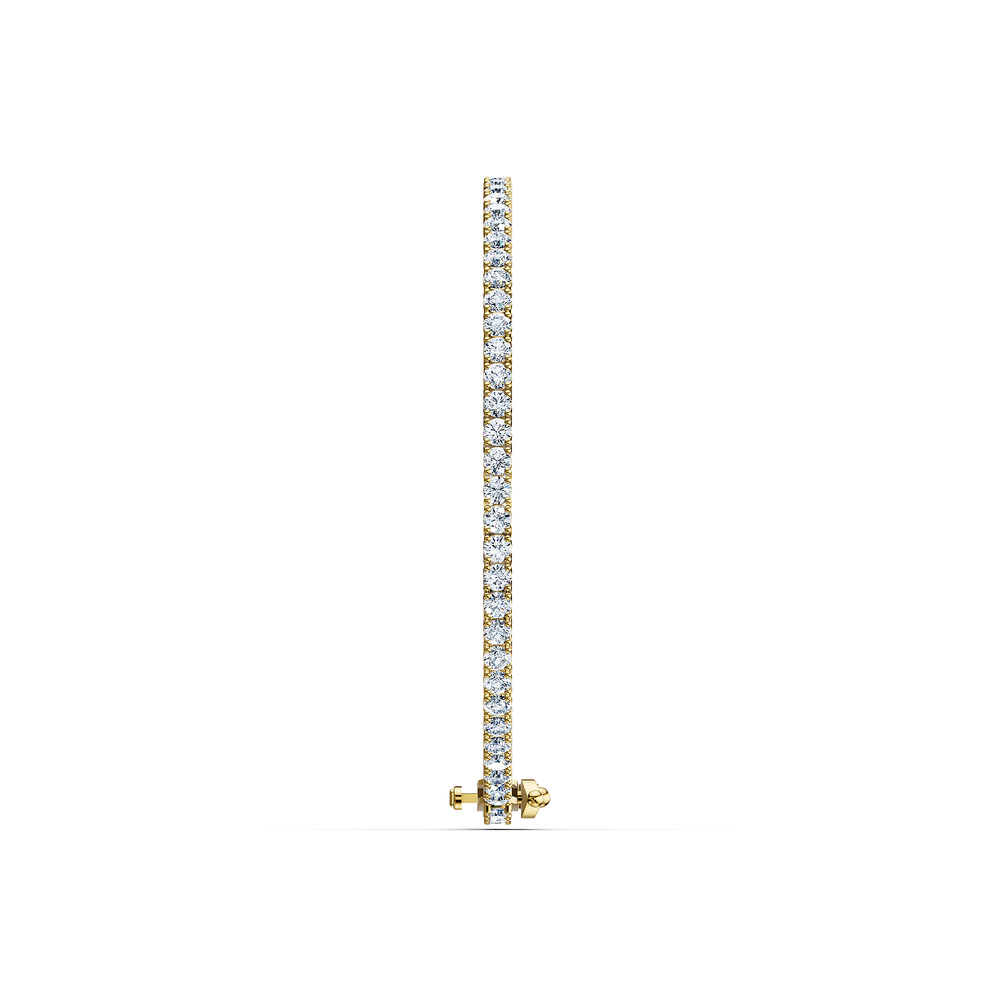 Tennis Riviera Bracelet in 18kt gold vermeil over 925 sterling silver, side view