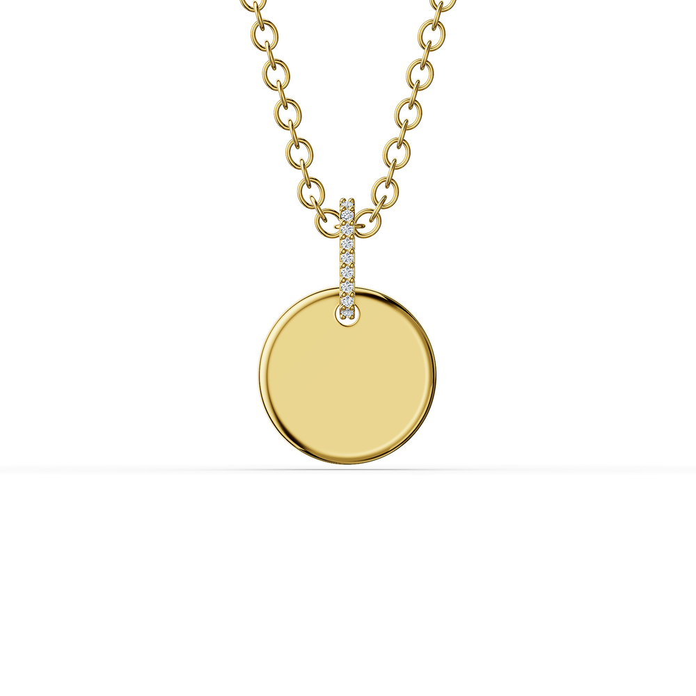 Basics Vernazza Pendant in 18kt gold vermeil over 925 sterling silver, front view