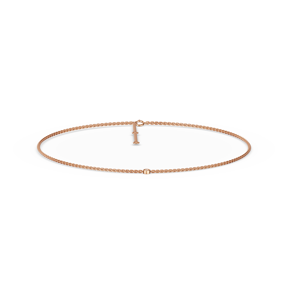 Basics Tellaro Chain in 18kt rose gold vermeil over 925 sterling silver, top view