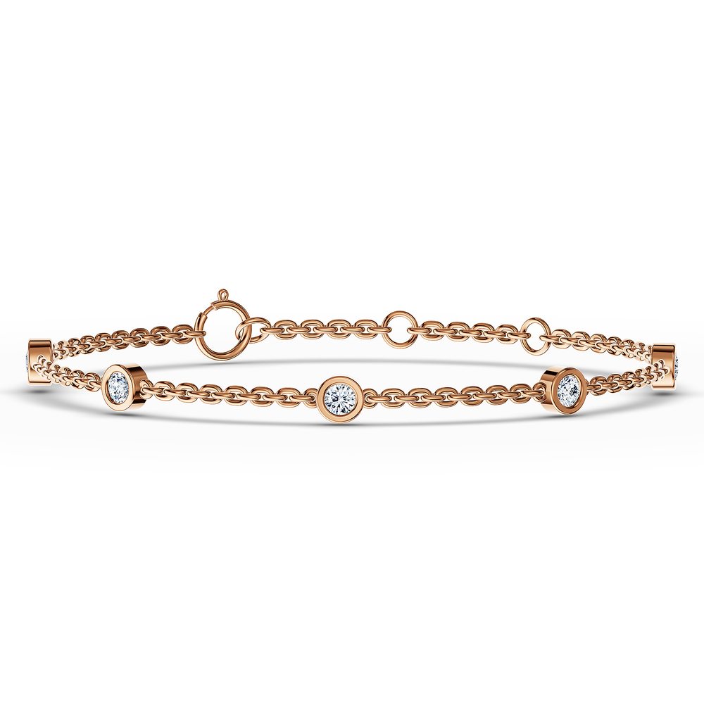 Basics Portofino Bracelet in 18kt rose gold vermeil over 925 sterling silver, top view