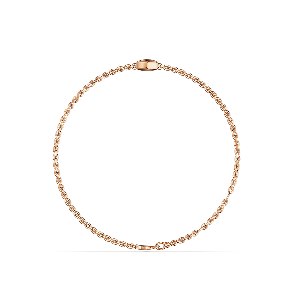 Basics Fano Bracelet in 18kt rose gold vermeil over 925 sterling silver, front view
