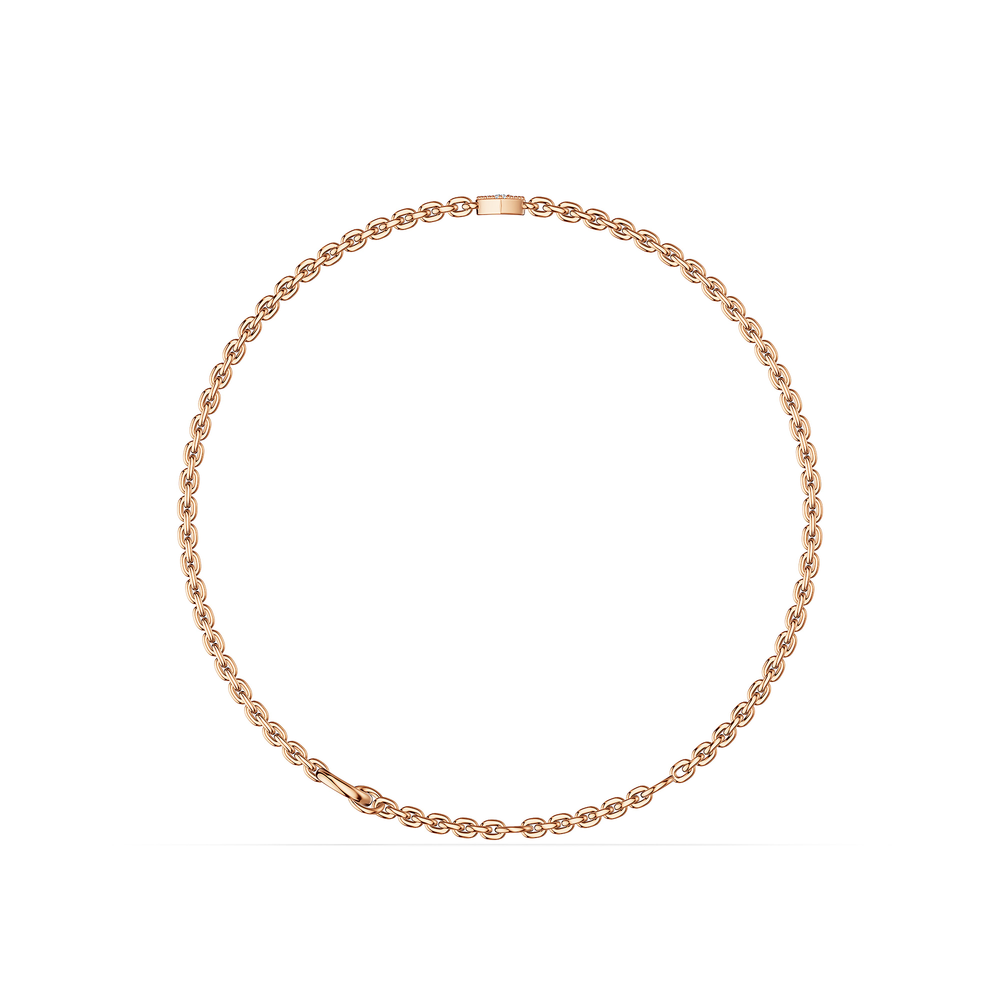 Basics Linosa Bracelet in 18kt rose gold vermeil over 925 sterling silver, front view