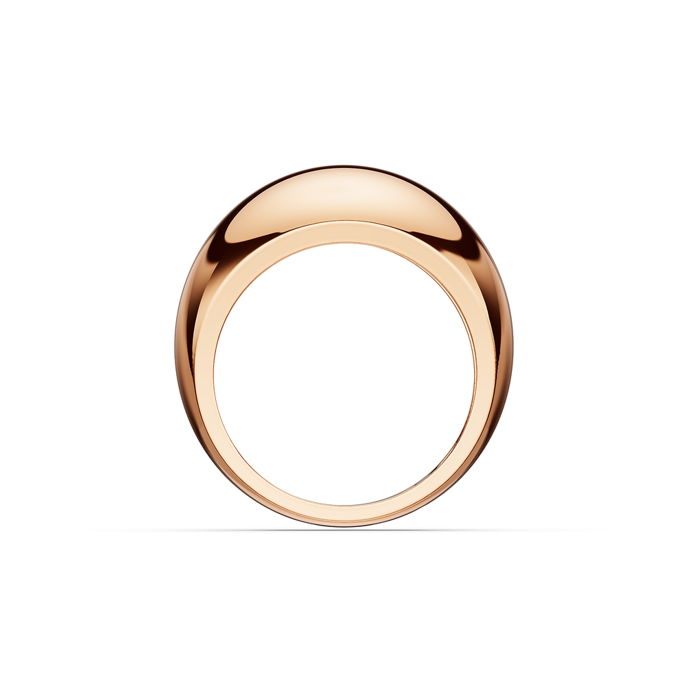 Basics Gaeta Ring in 18kt rose gold vermeil over 925 sterling silver, front view