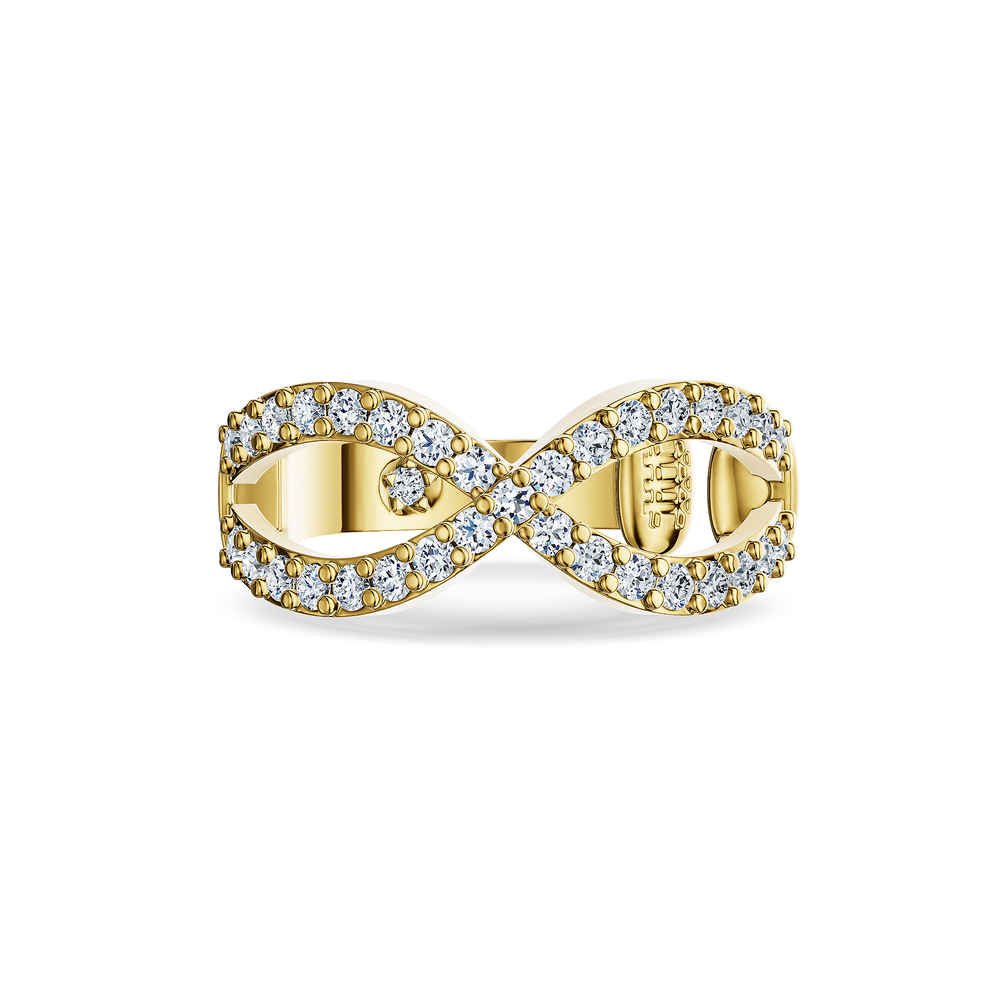Basics Ortigia Ear Cuff in 18kt gold vermeil over 925 sterling silver, top view