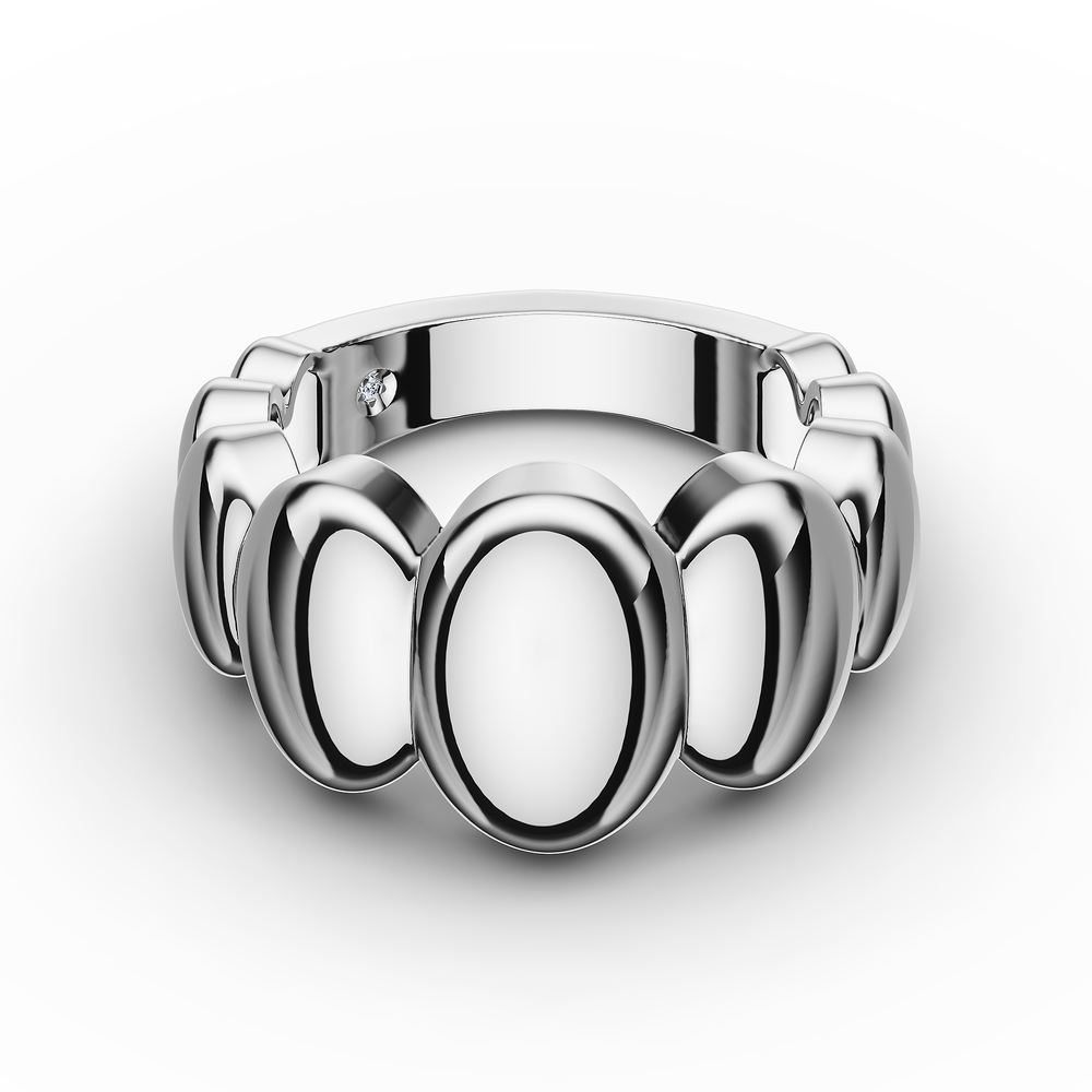 Basics Positano Ring in 925 sterling silver, top view