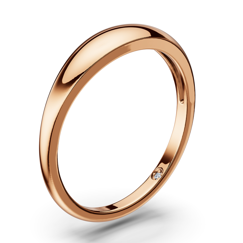 Basics Amalfi Ring in 18kt rose gold vermeil over 925 sterling silver