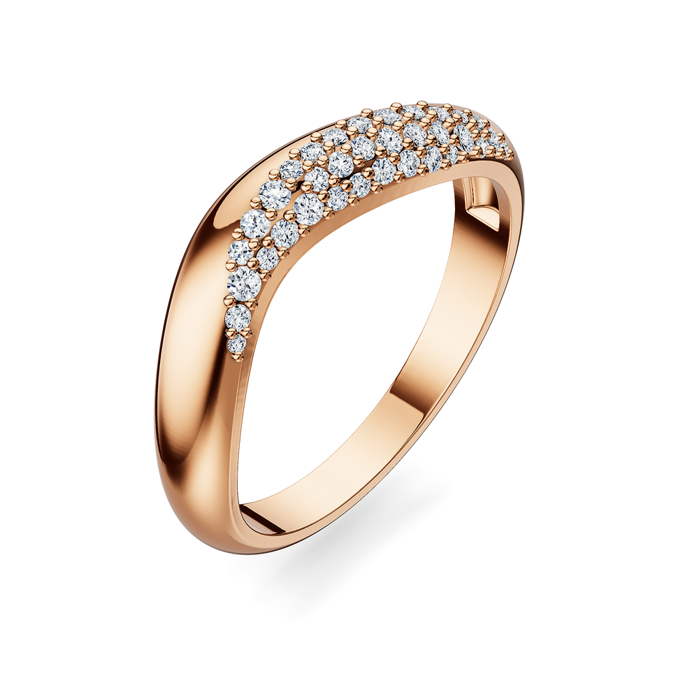 Basics Lerici Ring in 18kt rose gold vermeil over 925 sterling silver