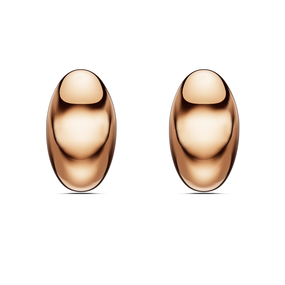 Basics Amalfi Earrings in 18kt rose gold vermeil over 925 sterling silver, front view