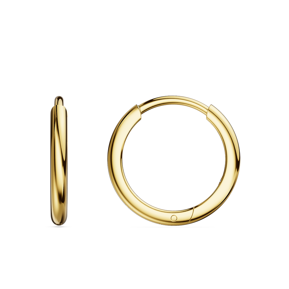 Basics Bacoli Earrings in 18kt gold vermeil over 925 sterling silver, side view