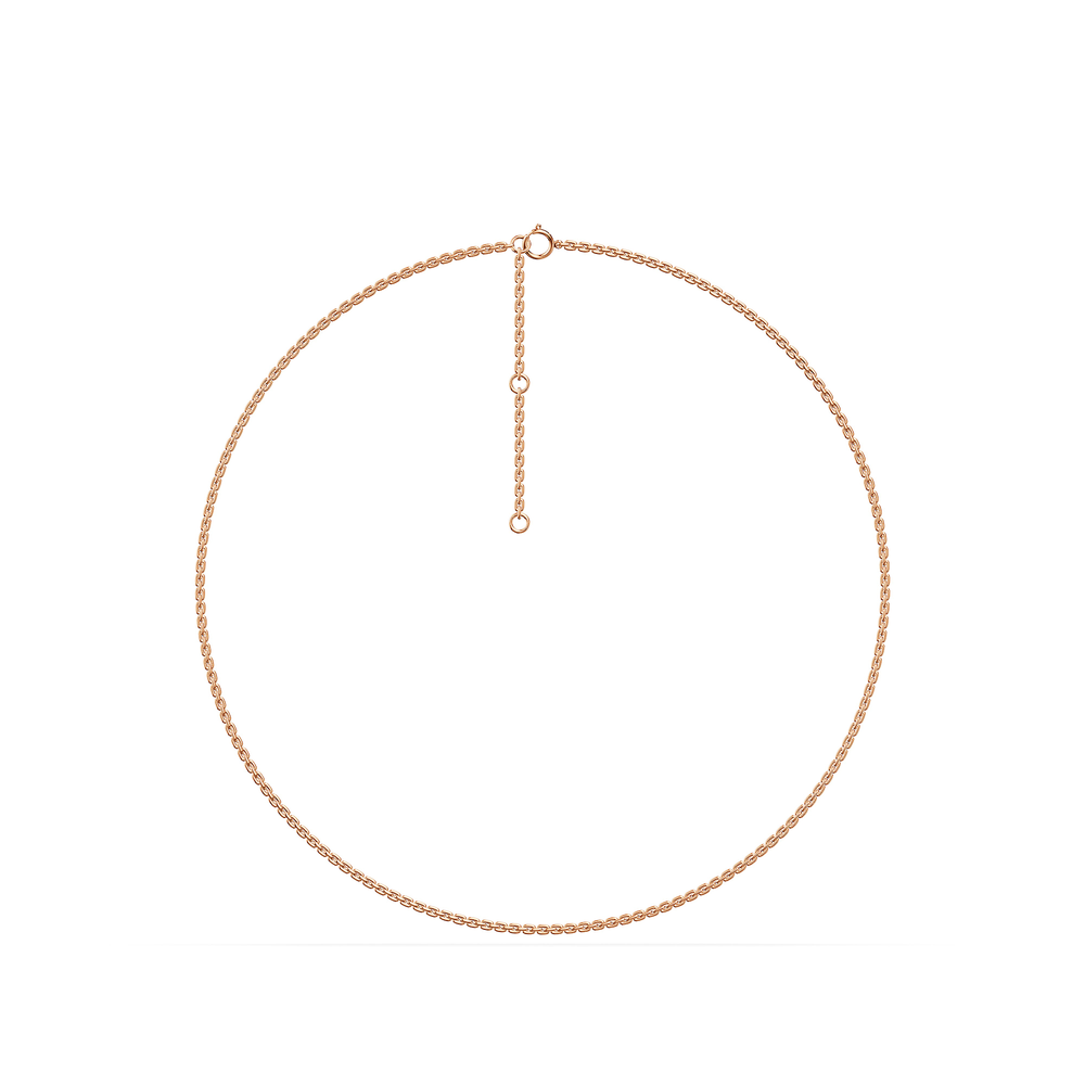 Basics Scopello Chain in 18kt rose gold vermeil over 925 sterling silver, front view