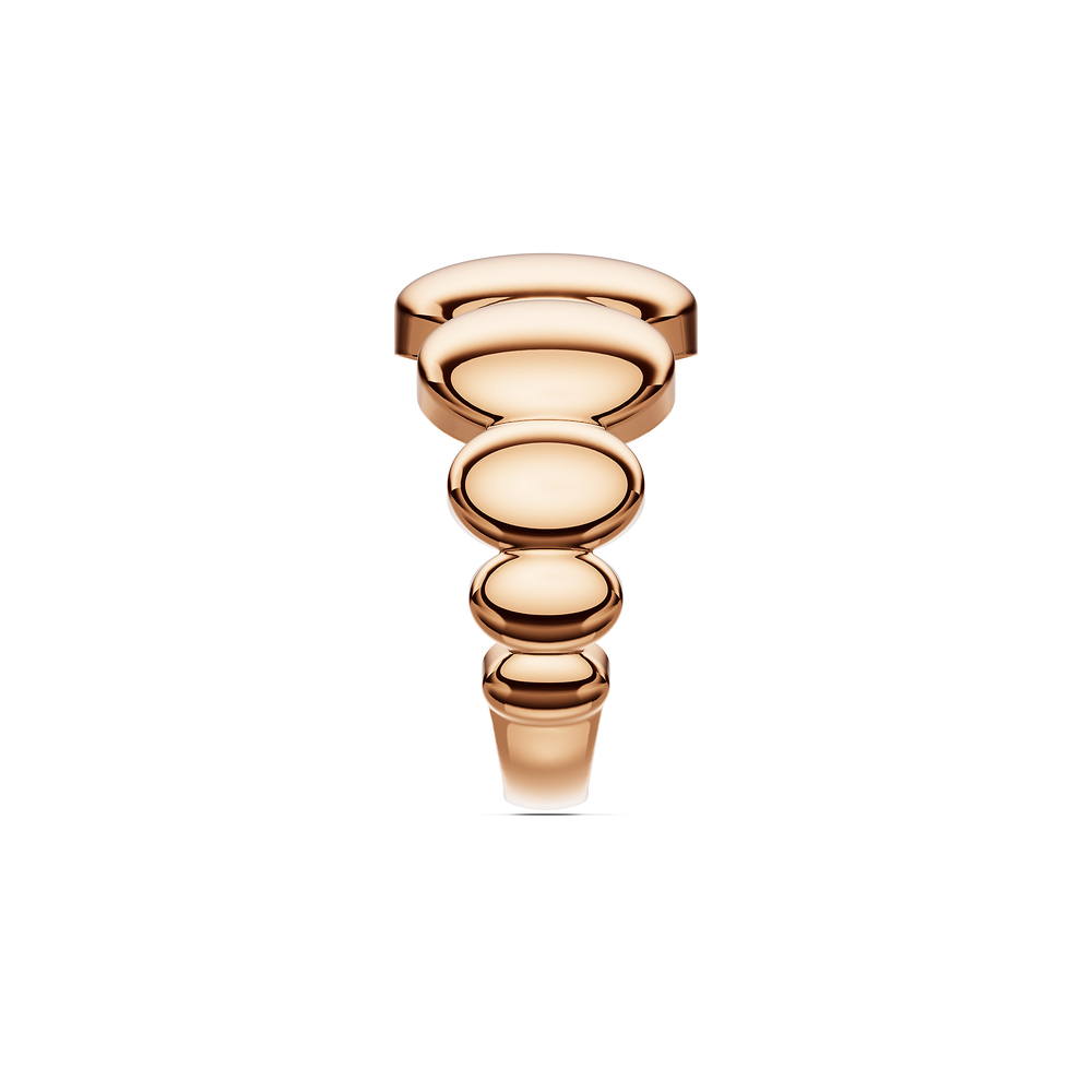 Basics Positano Ring in 18kt rose gold vermeil over 925 sterling silver, side view