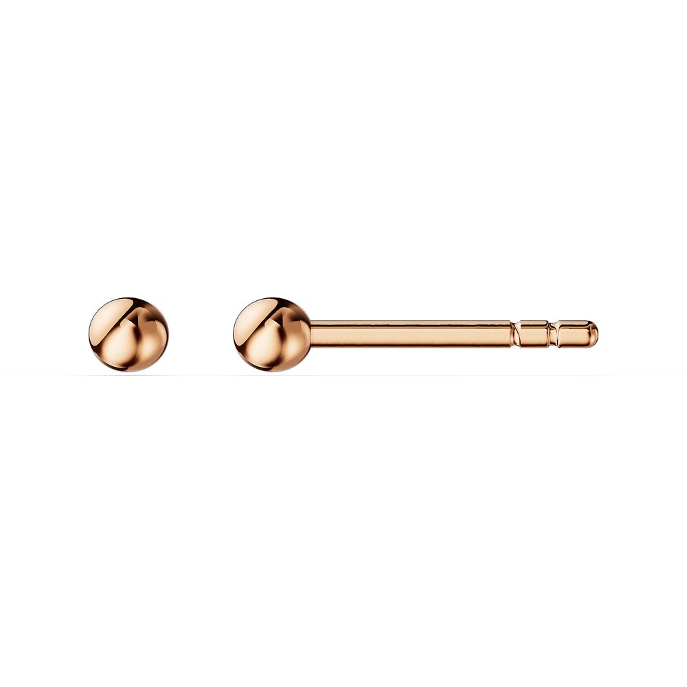 Basics Gardone Earrings in 18kt rose gold vermeil over 925 sterling silver, side view