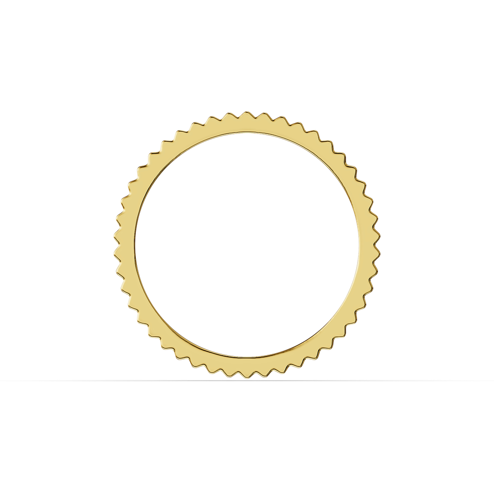 Basics Lecce Ring in 18kt gold vermeil over 925 sterling silver, front view