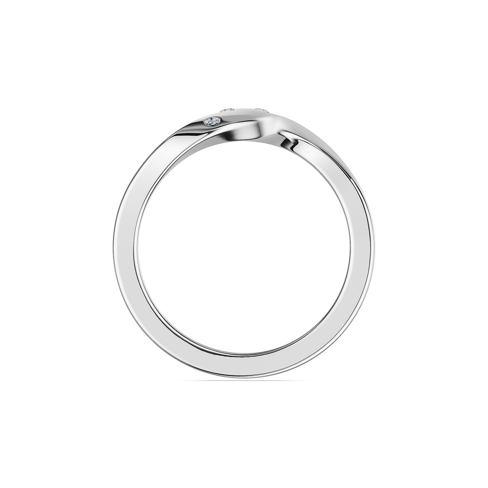 Helix Voluta Ring in 925 sterling silver, front view