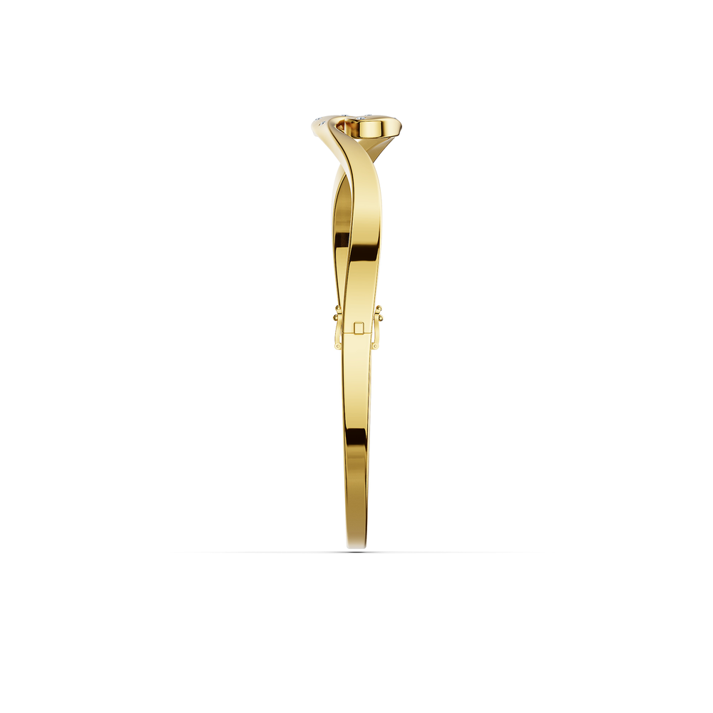 Helix Spira Bracelet in 18kt gold vermeil over 925 sterling silver, side view