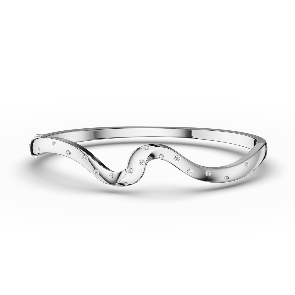 Helix Voluta Bracelet in 925 sterling silver, top view