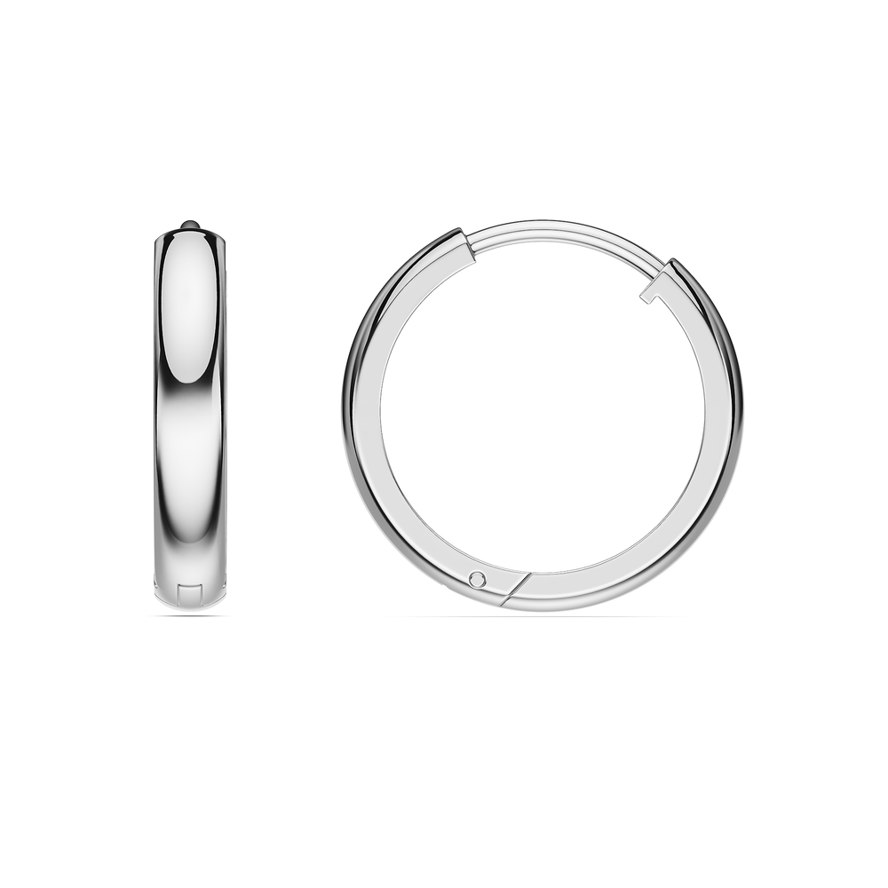 Basics Bormio Earrings in 925 sterling silver, side view