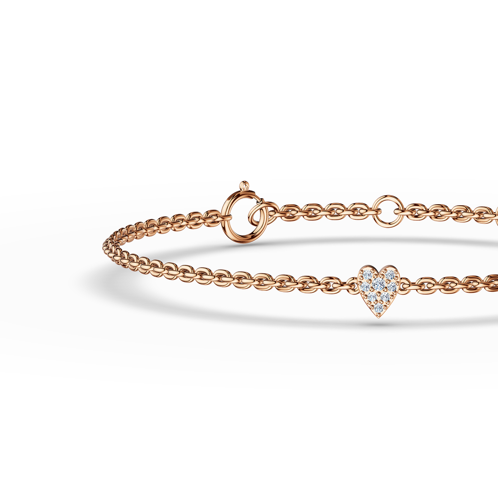 Basics Linosa Bracelet in 18kt rose gold vermeil over 925 sterling silver, close-up