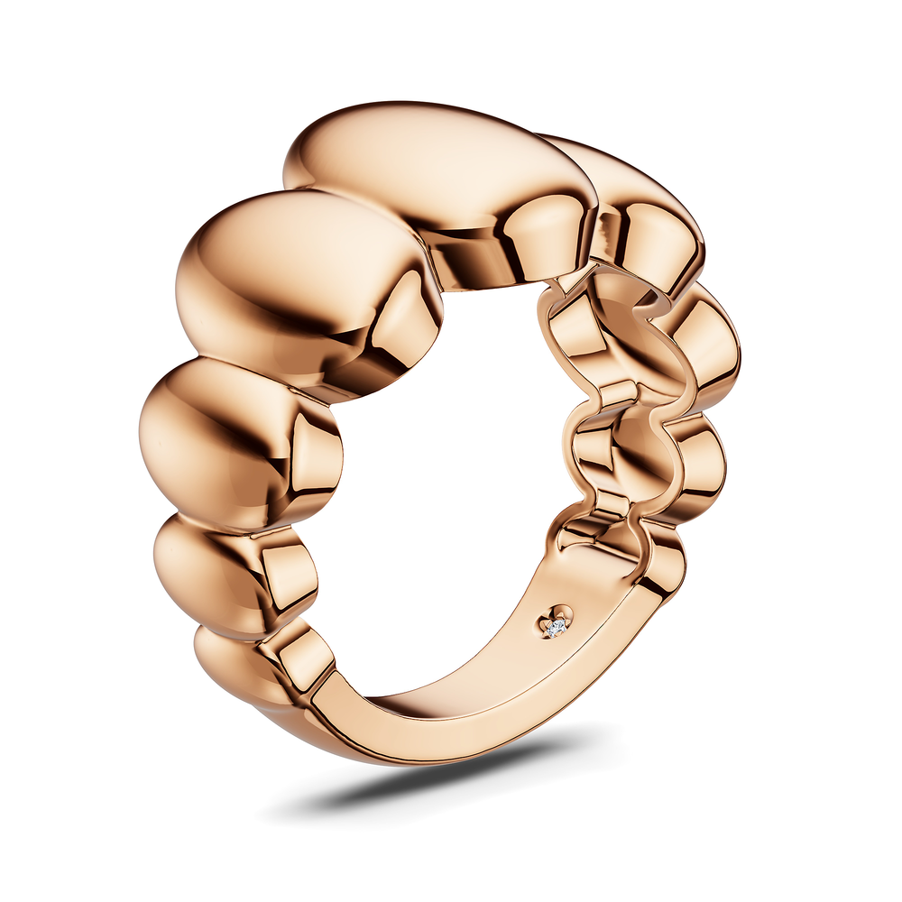 Basics Positano Ring in 18kt rose gold vermeil over 925 sterling silver