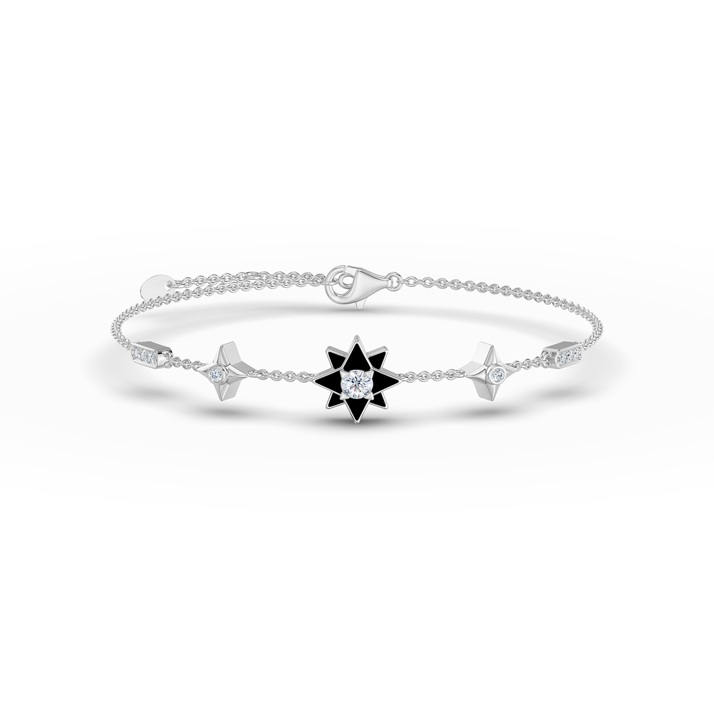 Orion Elnath Bracelet in 925 sterling silver, top view