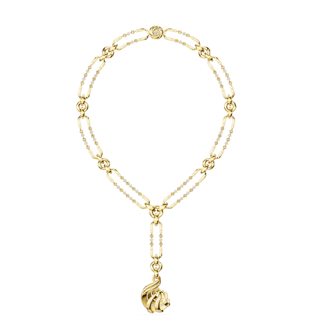 Helix Serpentina Necklace in 18kt gold vermeil over 925 sterling silver, front view