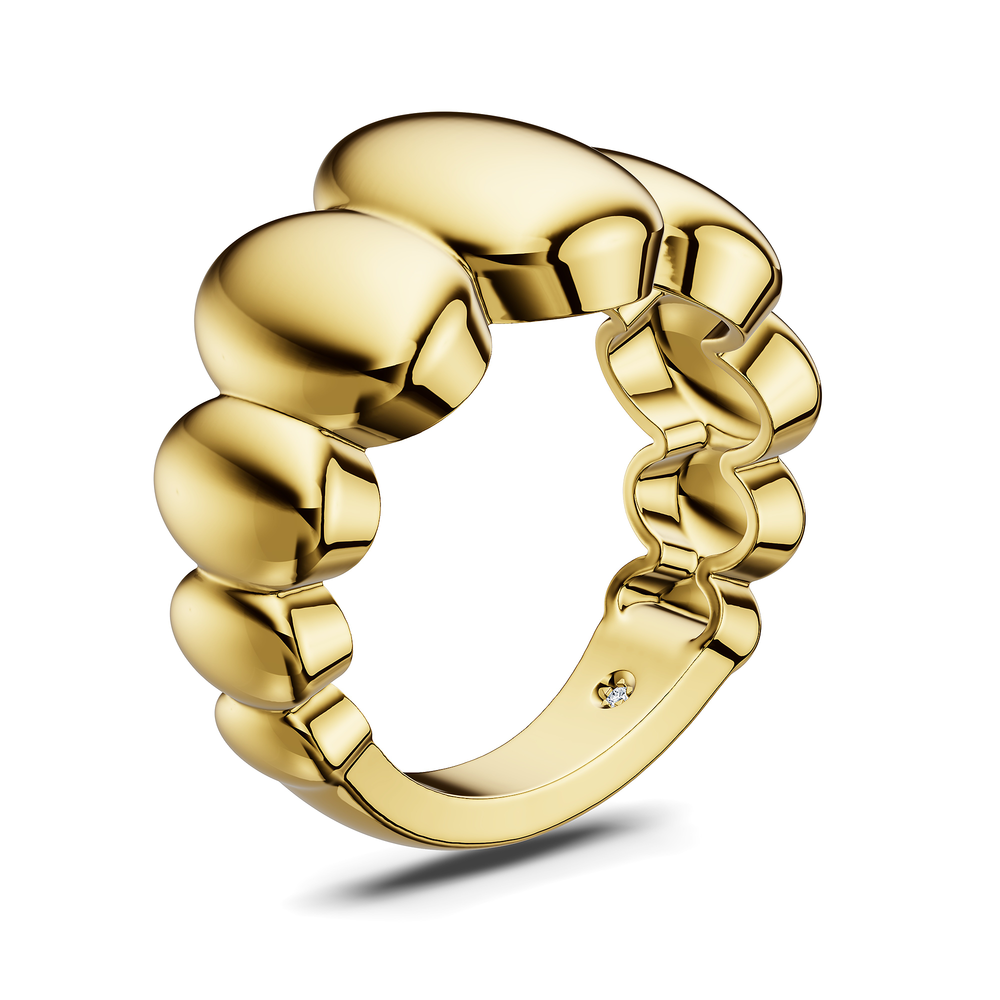 Basics Positano Ring in 18kt gold vermeil over 925 sterling silver