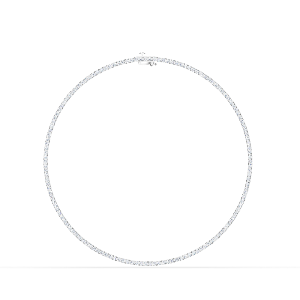 Tennis Radiosa Necklace in 925 sterling silver, front view