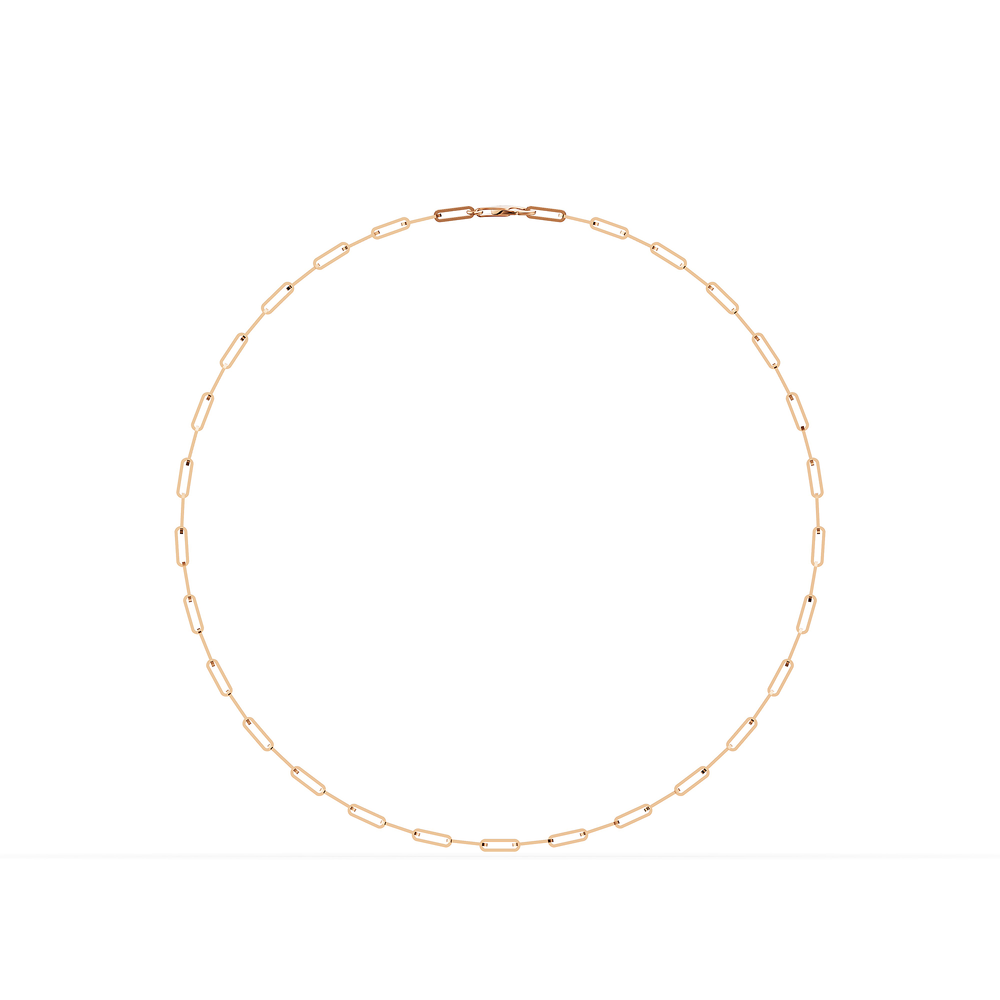 Basics Vieste Chain in 18kt rose gold vermeil over 925 sterling silver, front view