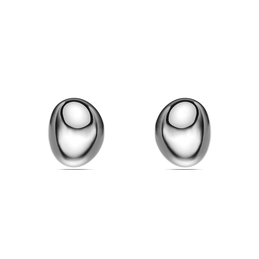 Basics Limone Earrings in 925 sterling silver, front view