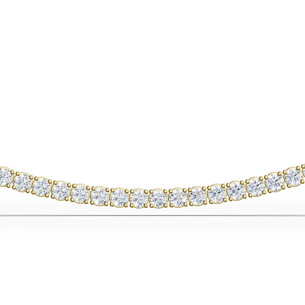 Tennis Solenne Necklace in 18kt gold vermeil over 925 sterling silver, close-up 2