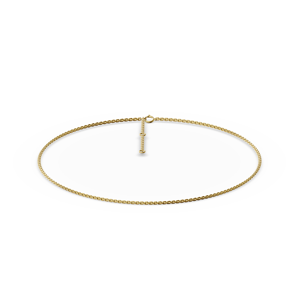 Basics Scopello Chain in 18kt gold vermeil over 925 sterling silver, top view